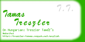 tamas treszler business card